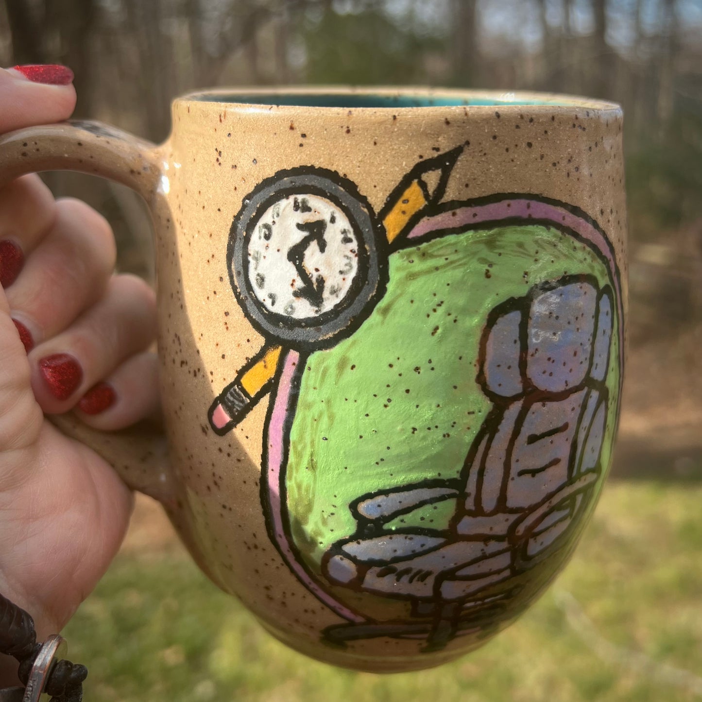 Spinning Work Chair Ceramic Mug