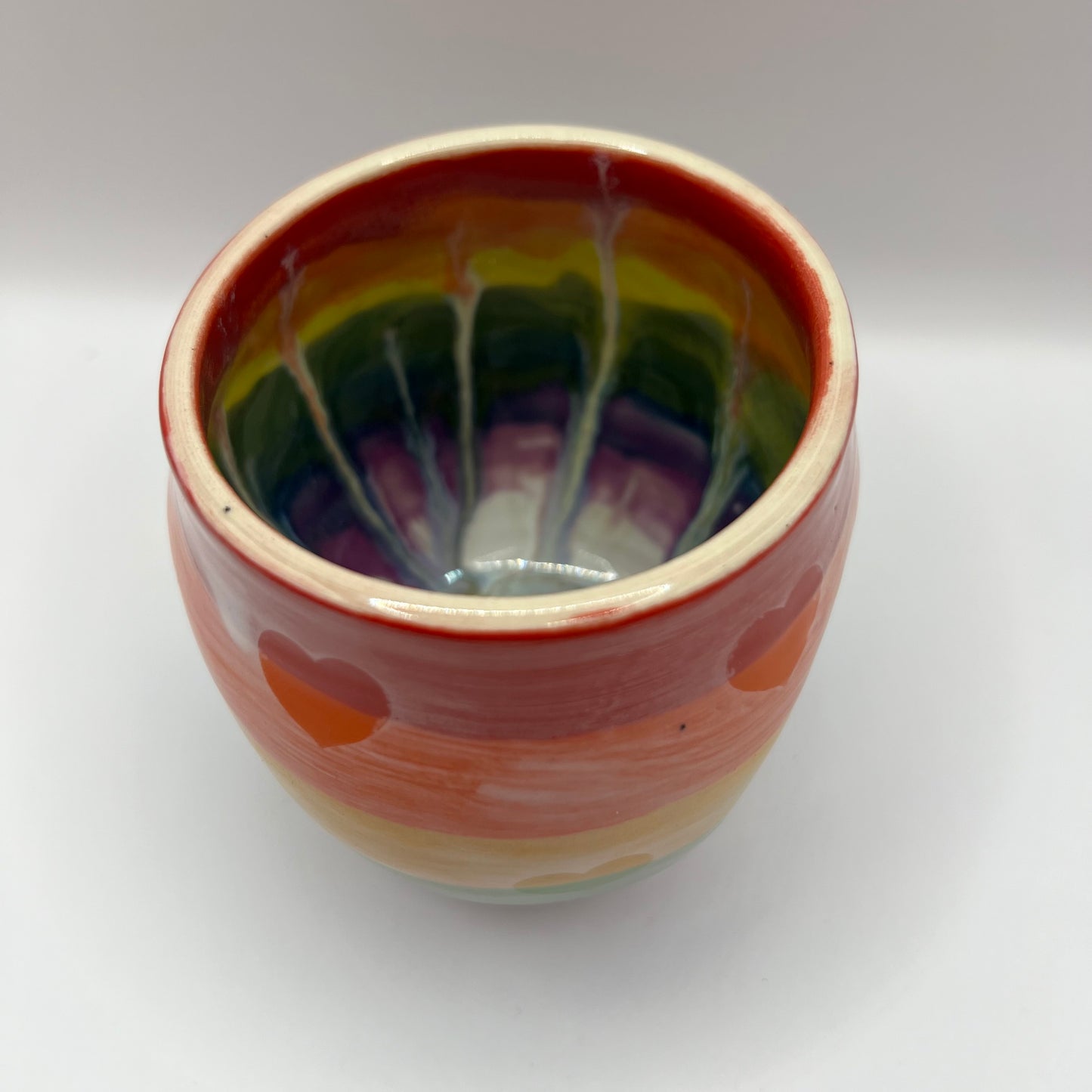 Create Your Own Rainbow Ceramic Thumb Mug