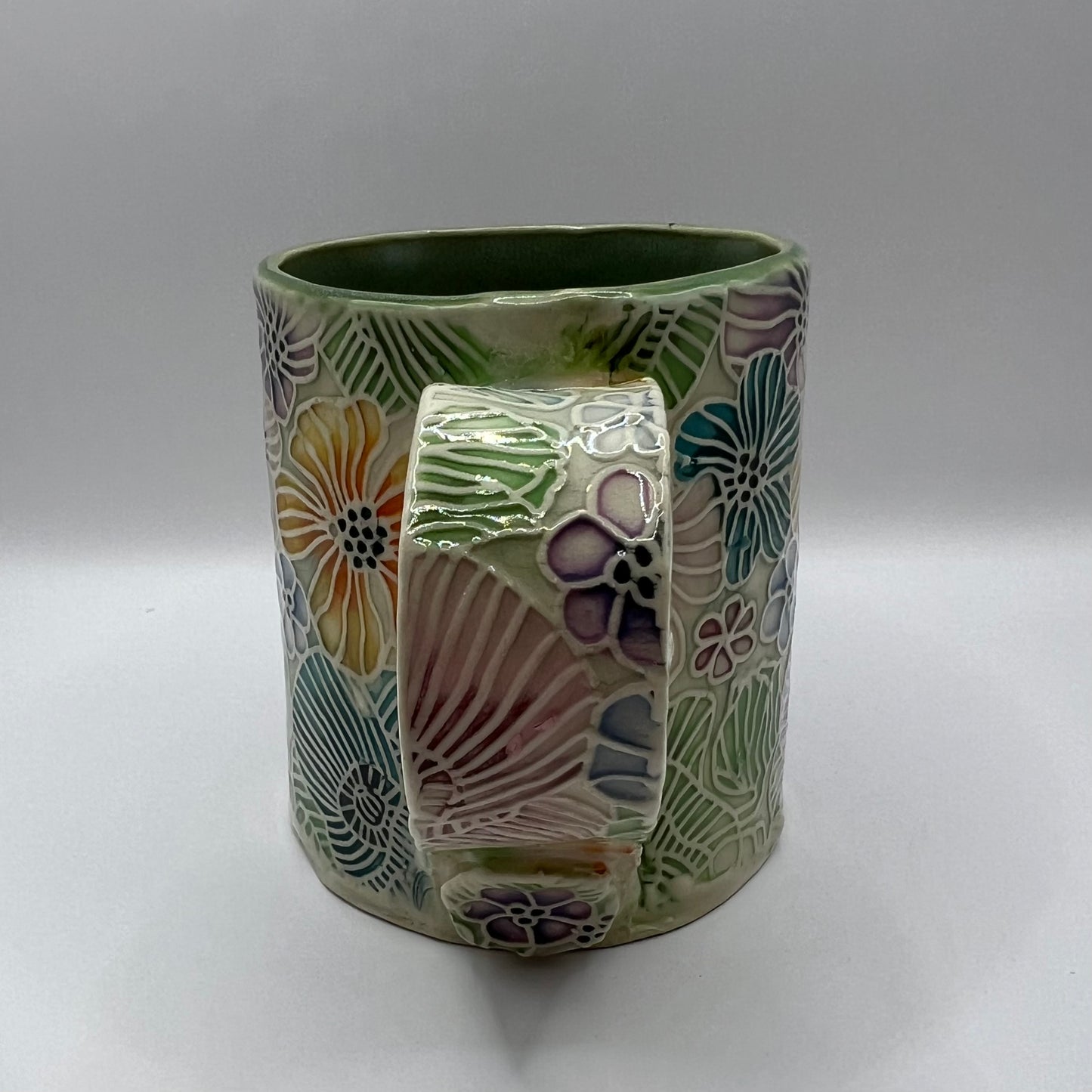 Watercolor Poppies Ceramic Mug