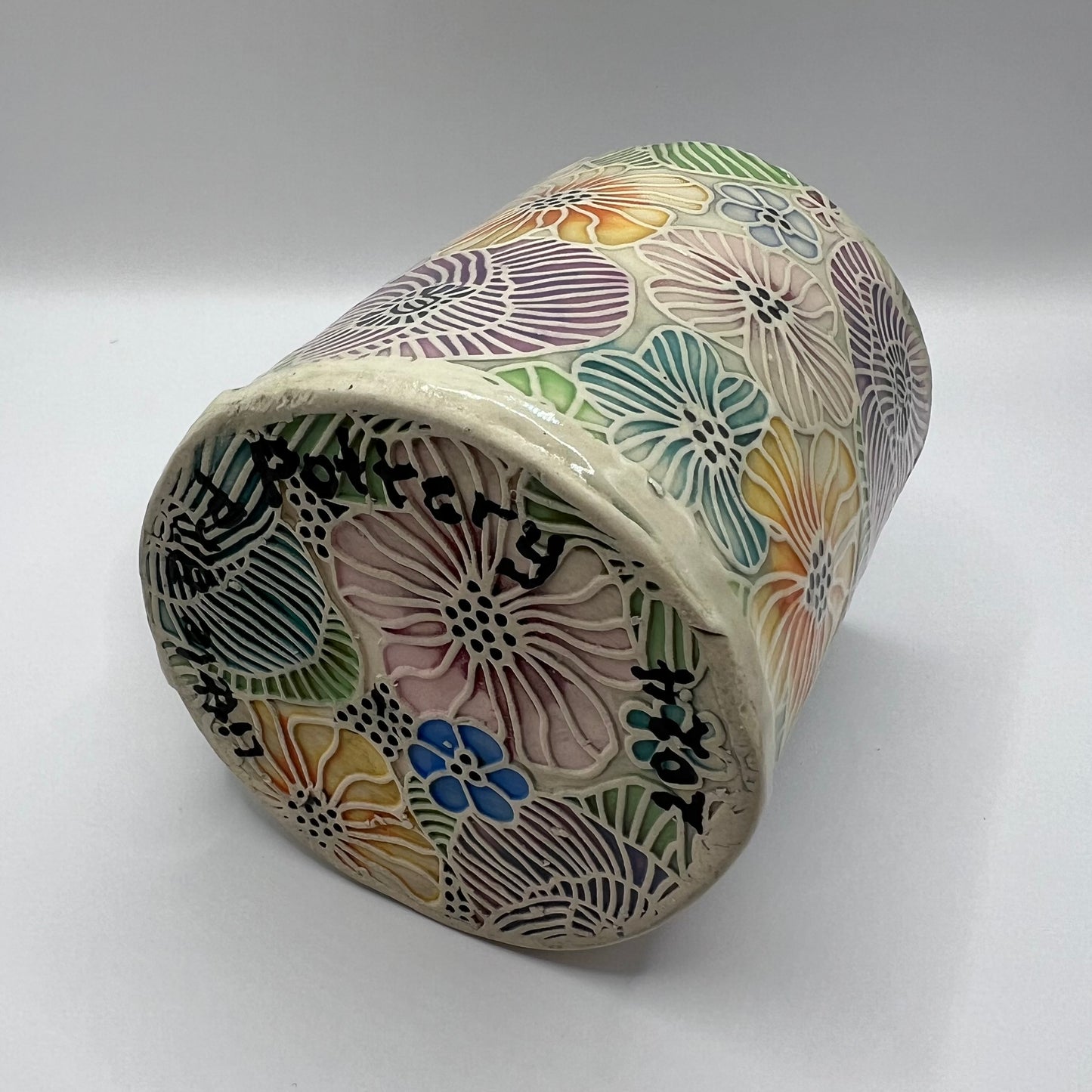 Watercolor Poppies Ceramic Mug