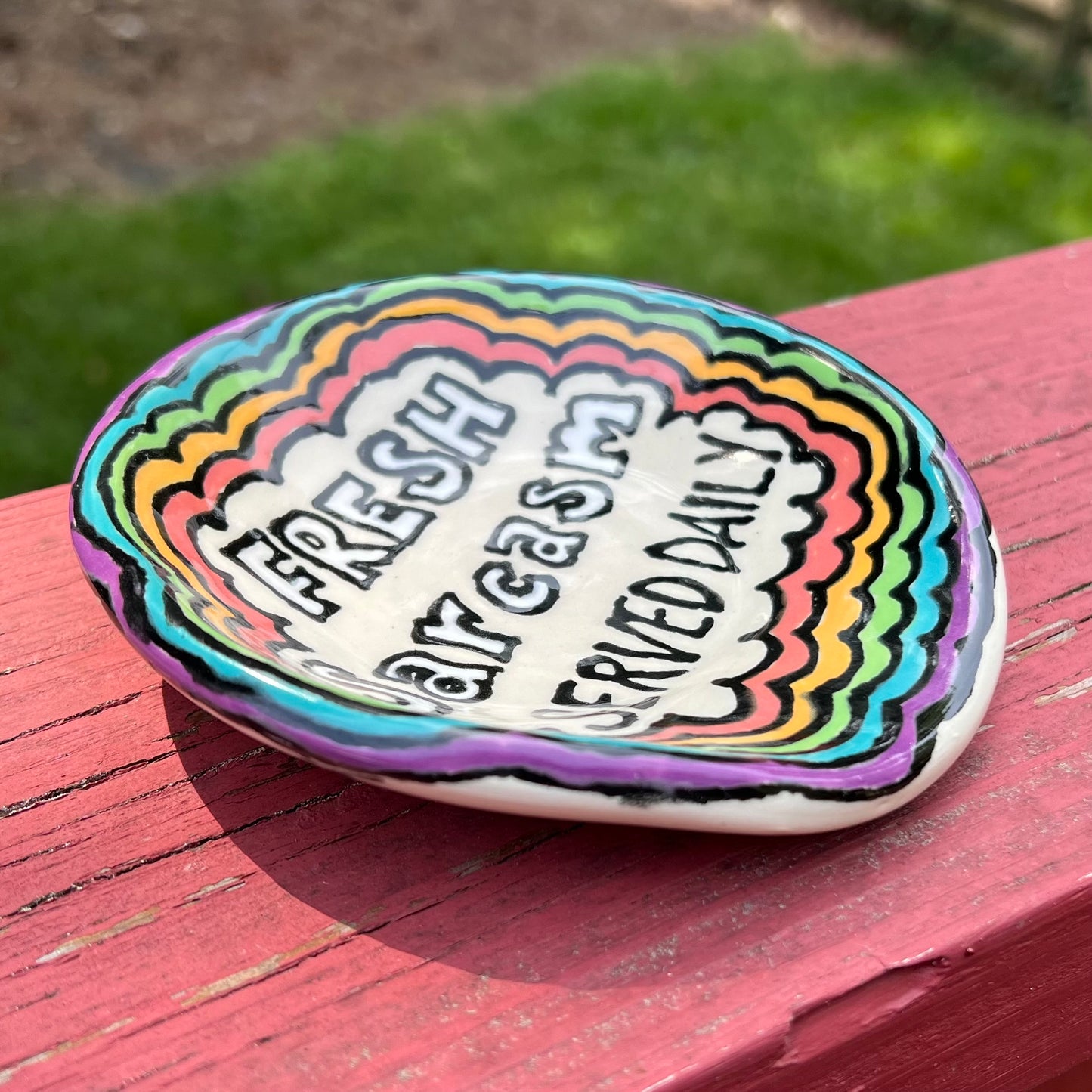 Sarcasm Served Daily Spoon Rest