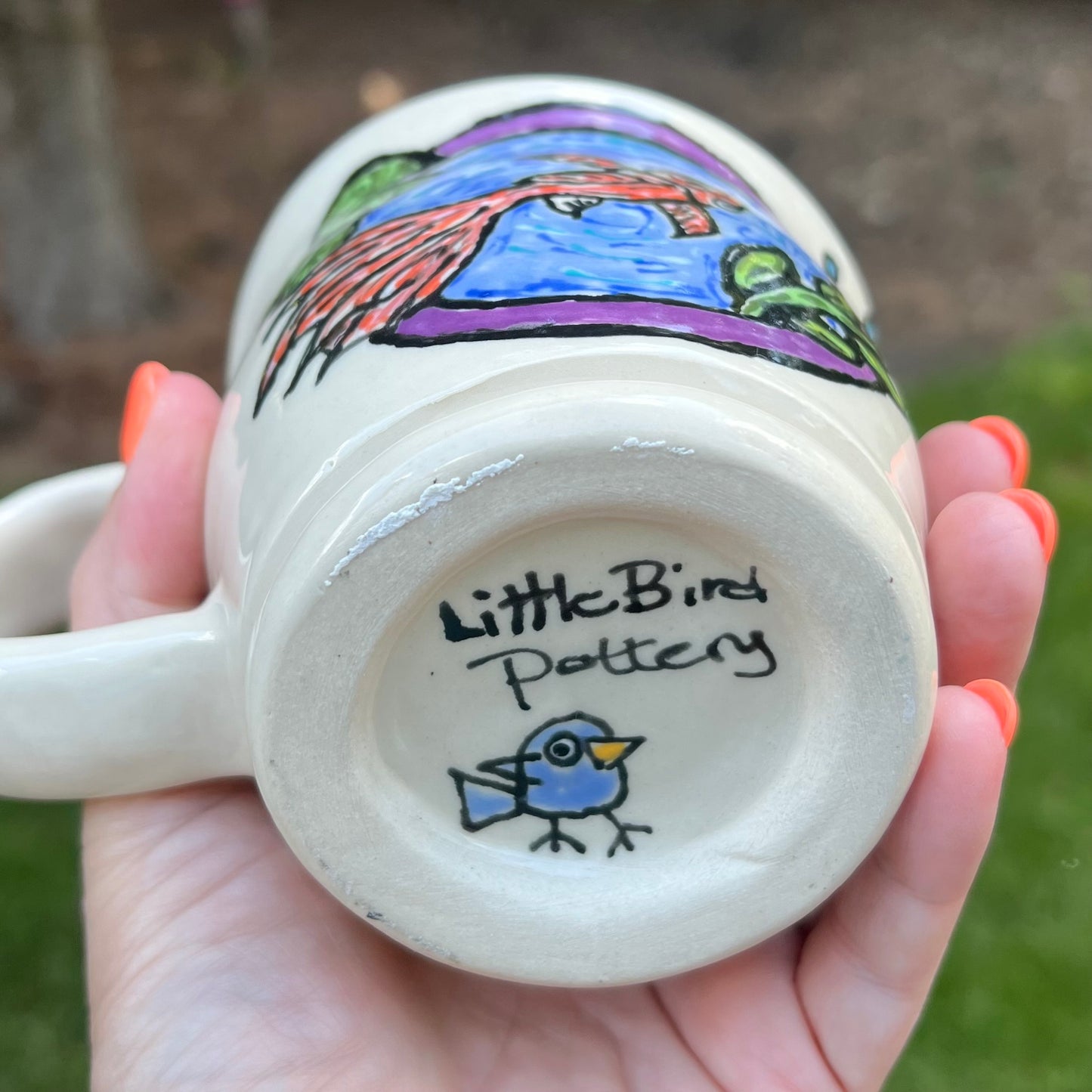 Be a Goldfish Ceramic Coffee Mug (For Lori)