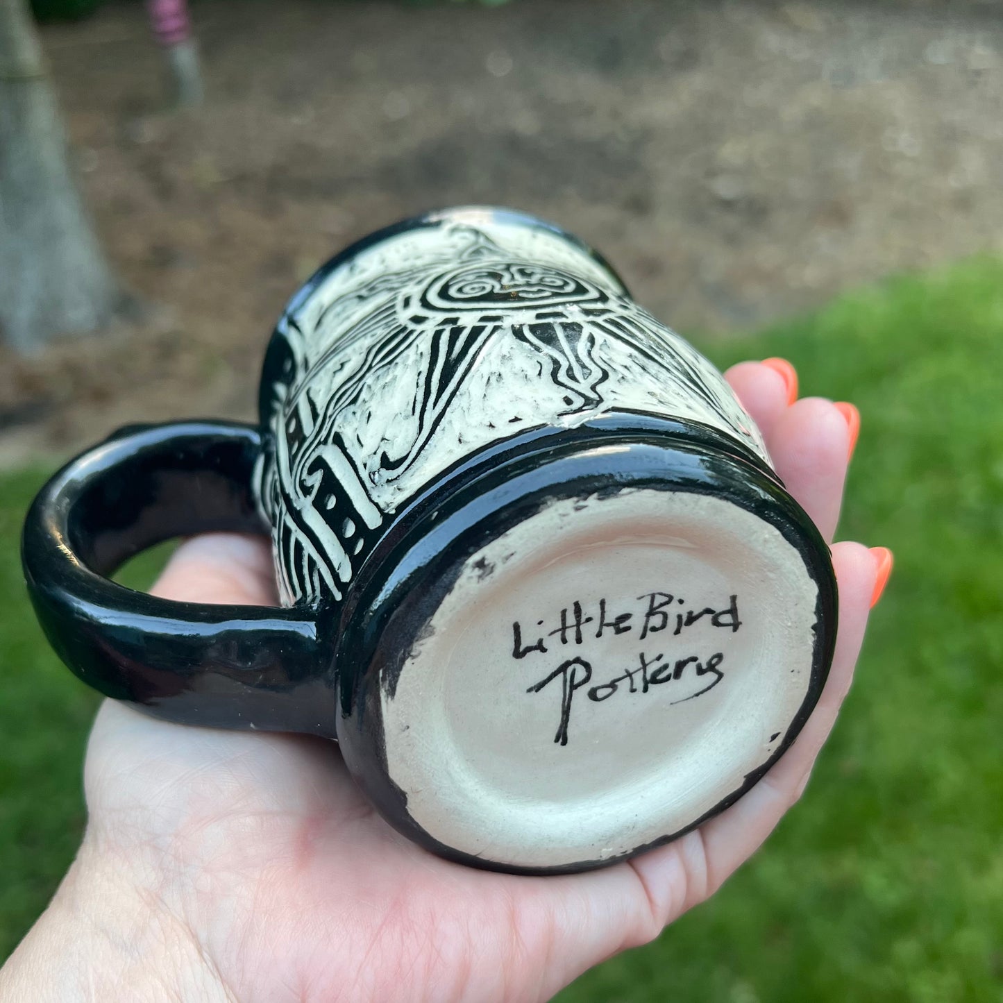 Black & White Sick of Pants & Responsibilities Small Coffee Ceramic Mug
