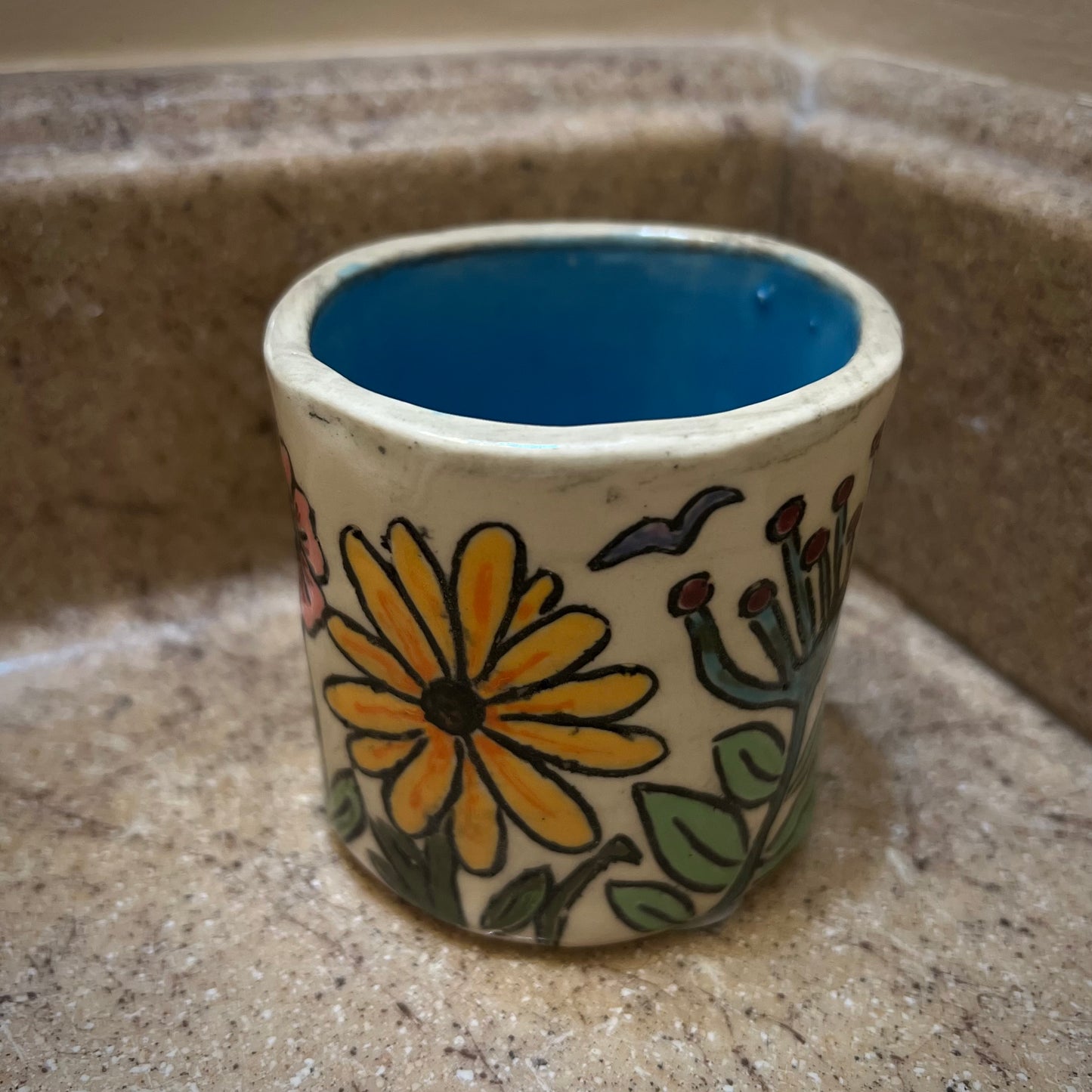 Wildflower Ceramic Tumbler