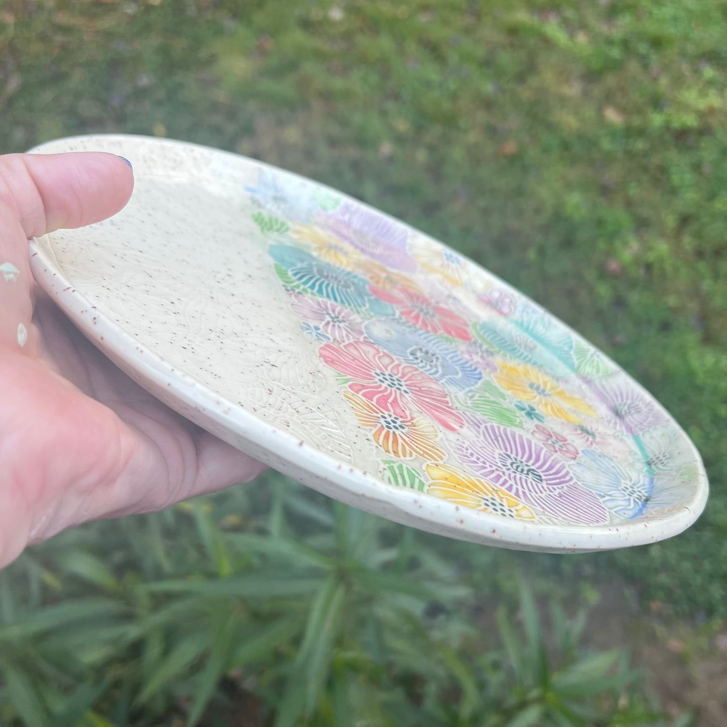 Watercolor Poppies Dinner Plate