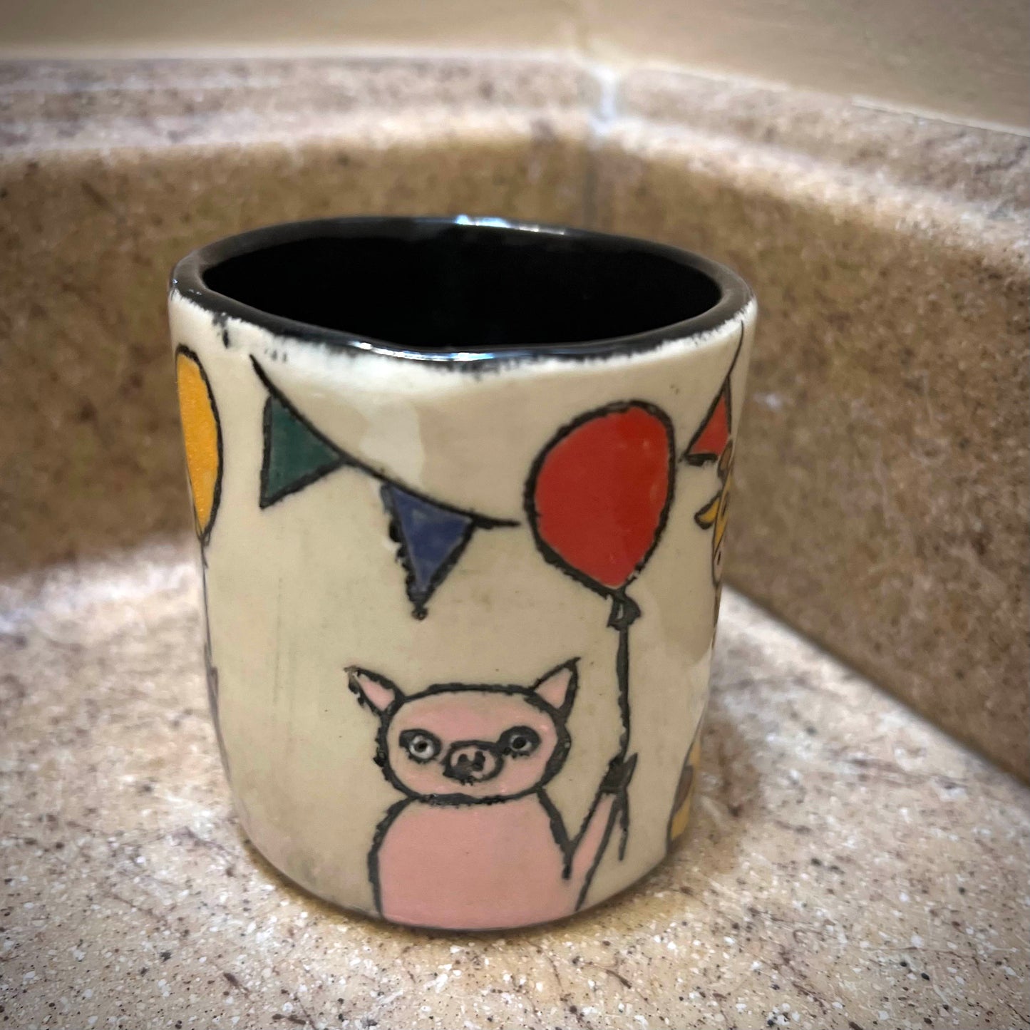 Party Animals Ceramic Tumbler