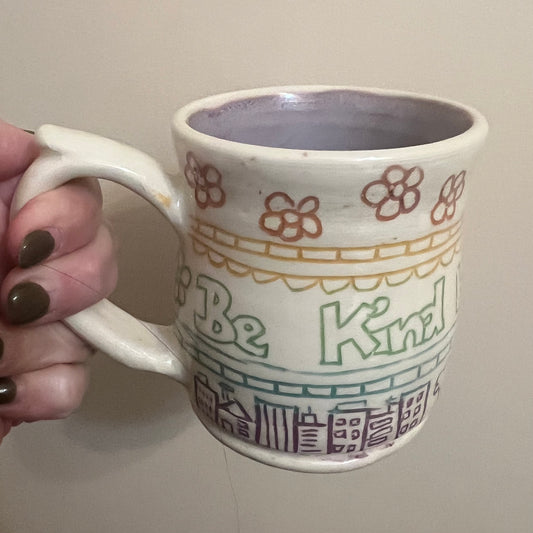 Be Kind, But... Ceramic Mug (Lavender)