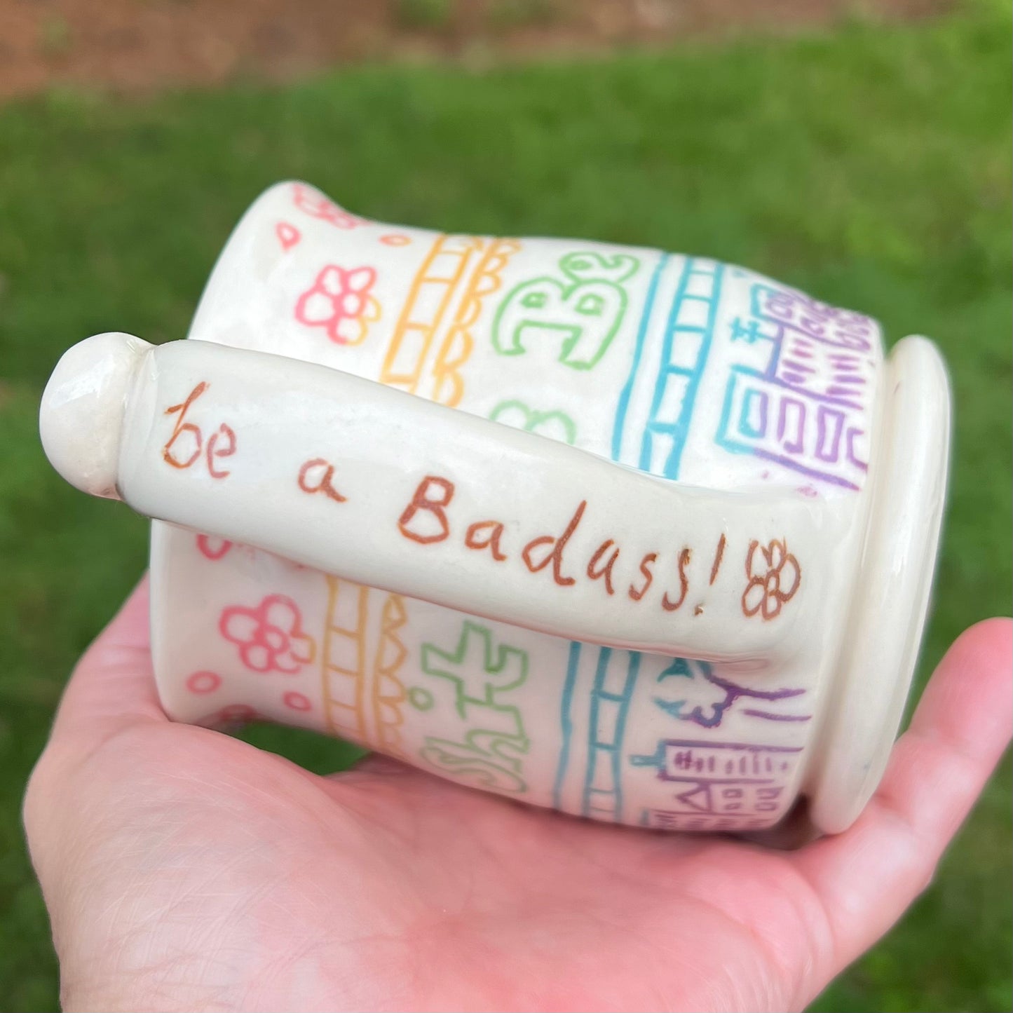 Be Kind, But... Ceramic Mug (Pink)