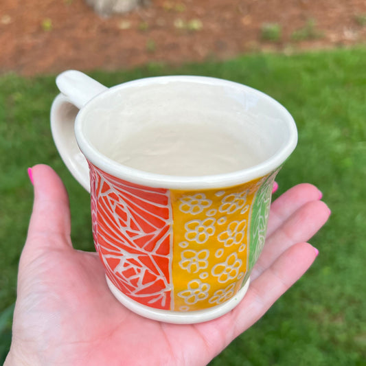 Rainbow Zentangles Ceramic Mug