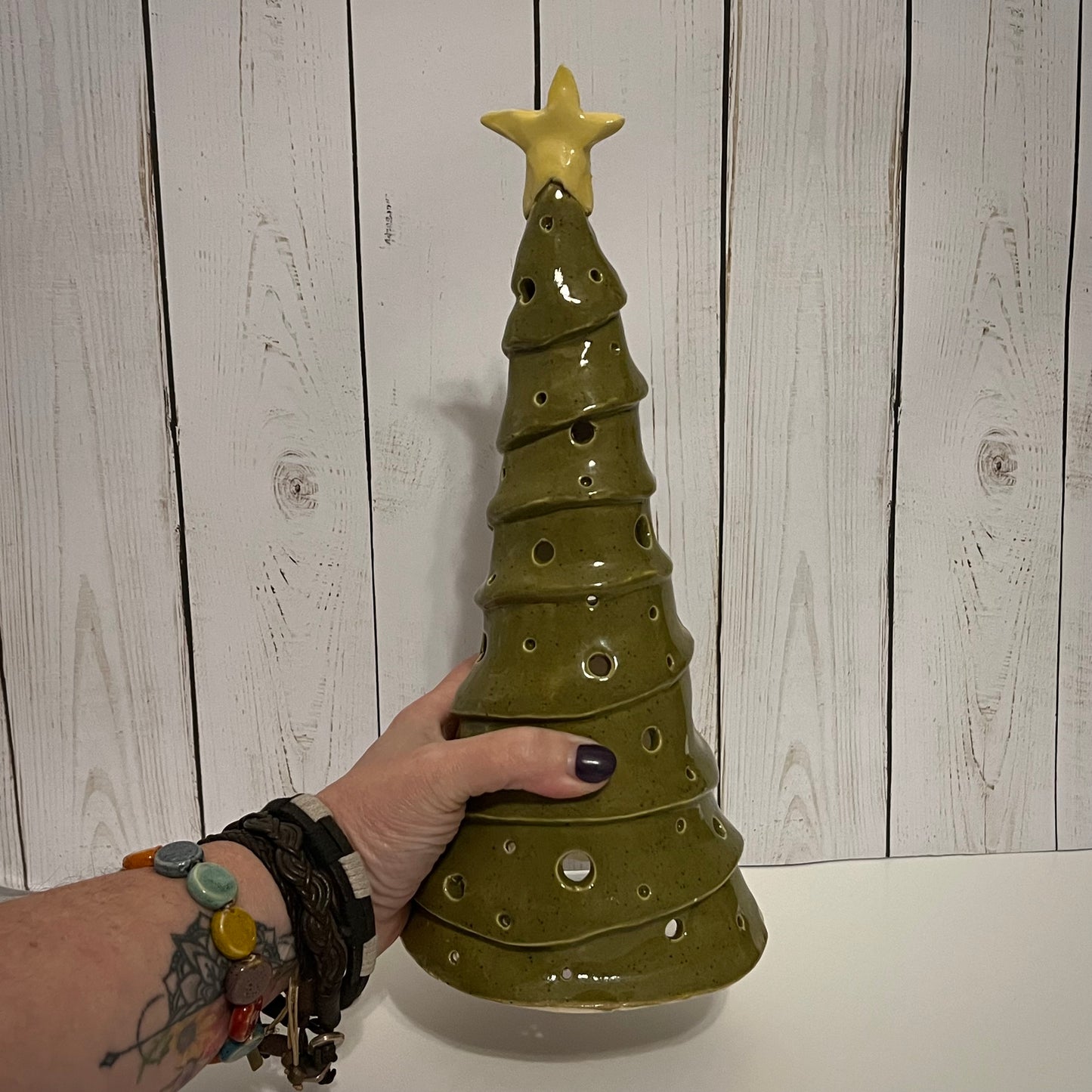 Tall Luminary Christmas Tree