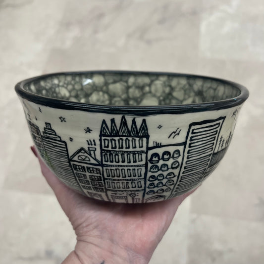 Bubbles & Truth Large Ceramic Bowl