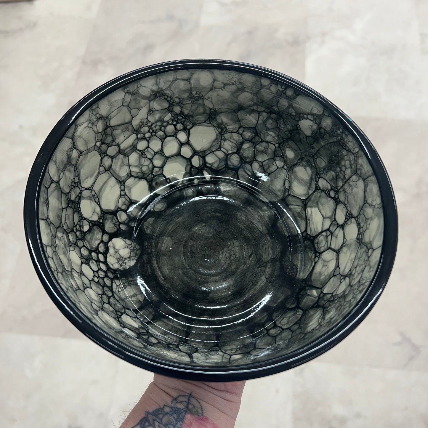 Bubbles & Truth Large Ceramic Bowl