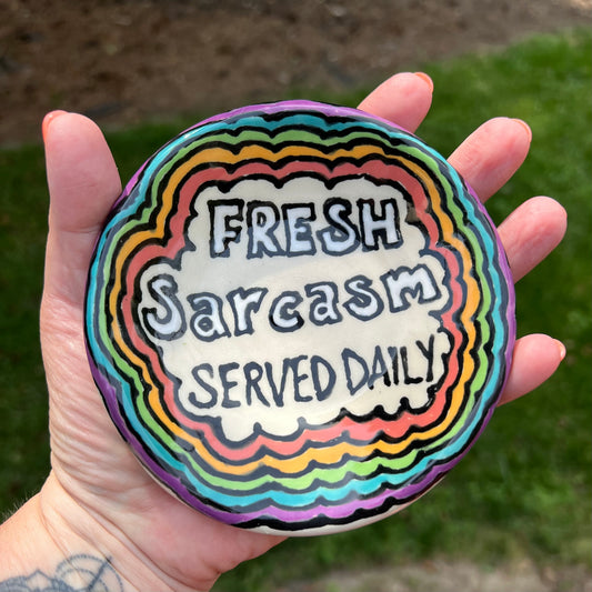 Sarcasm Served Daily Spoon Rest