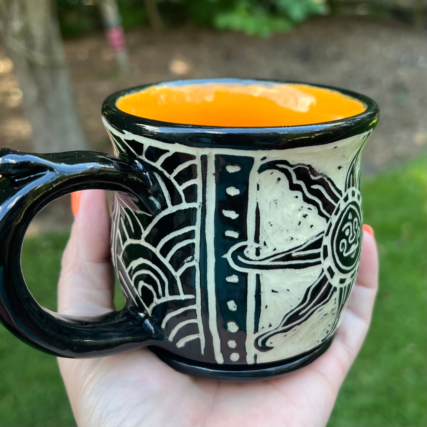 Black & White Sunshine & Hurricane Coffee Mug