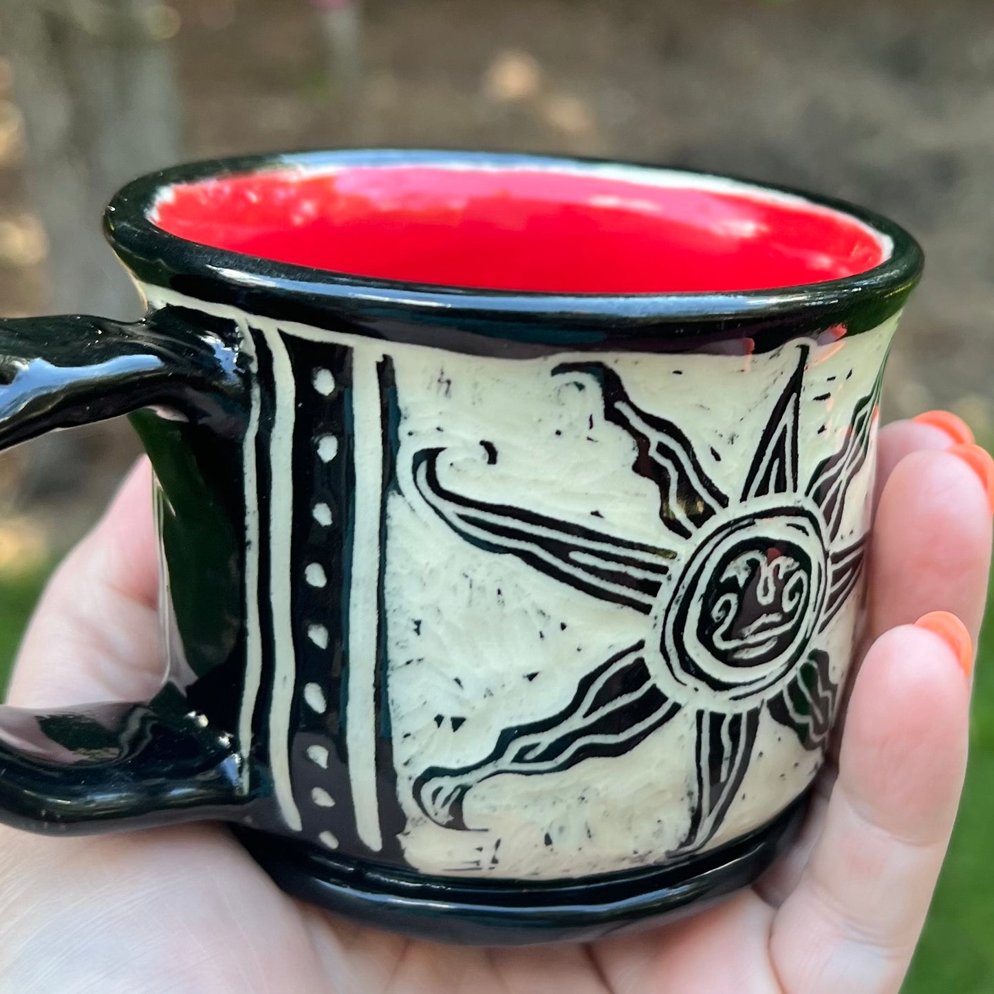 Black & White Shine your Weird Small Coffee Ceramic Mug