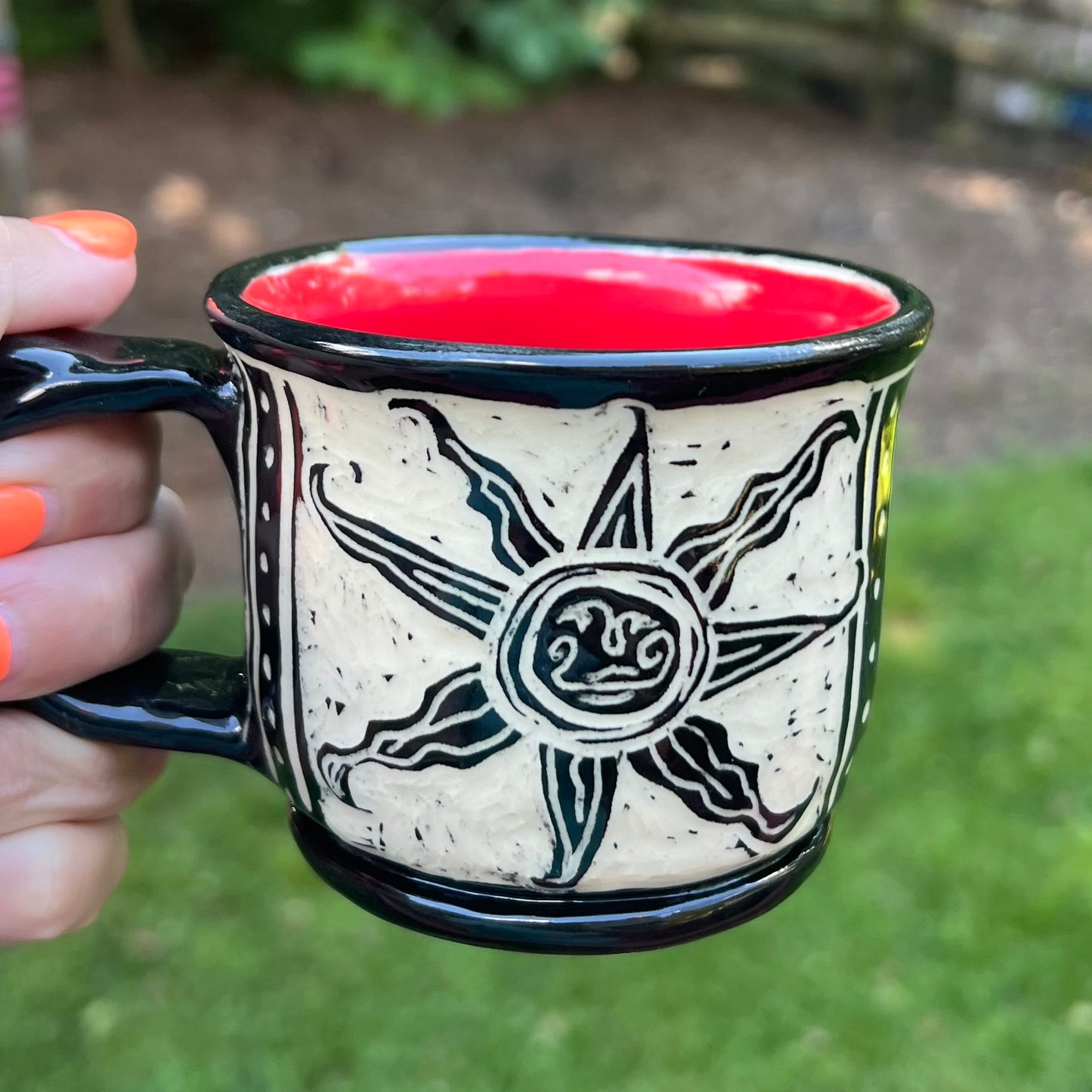 Black & White Shine your Weird Small Coffee Ceramic Mug