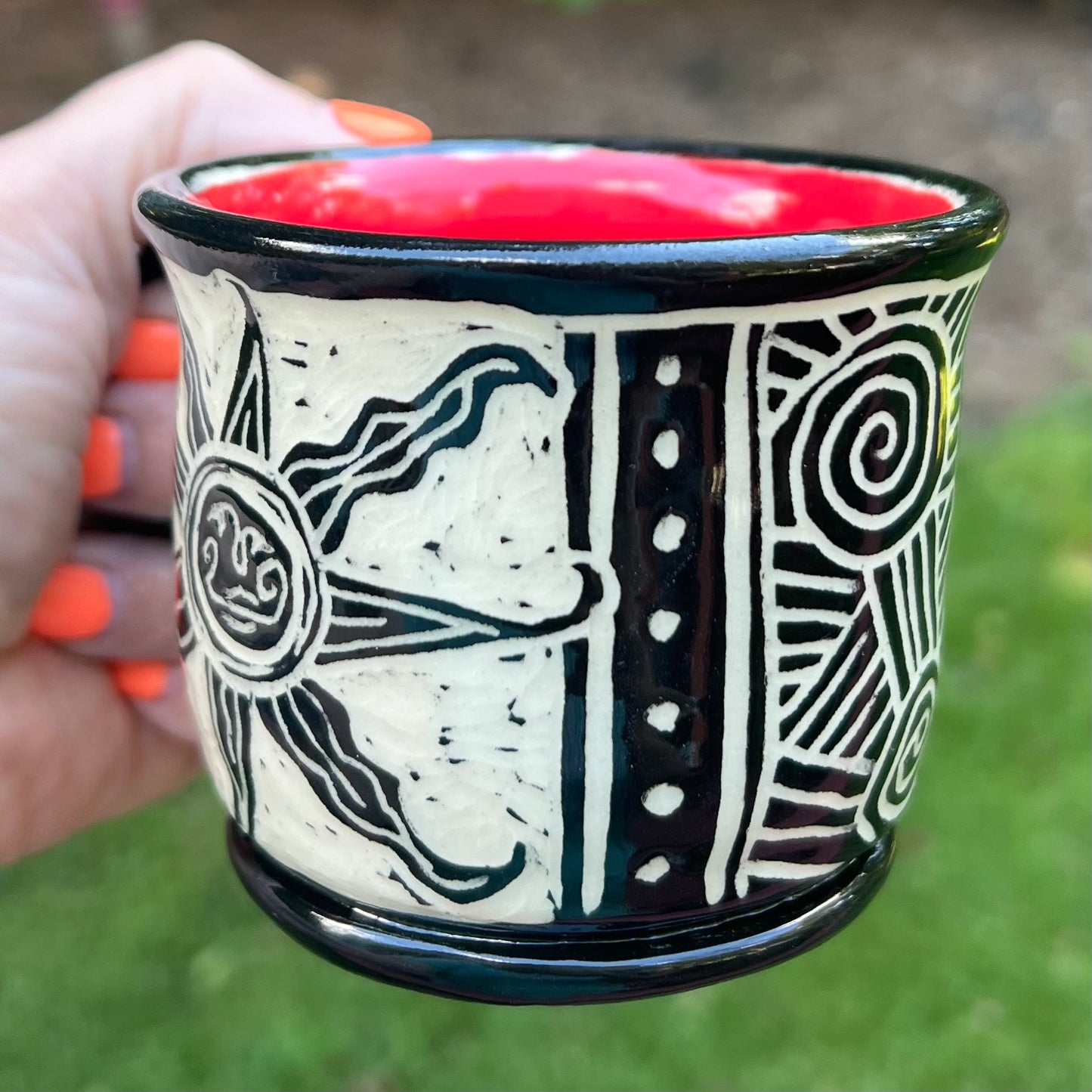 Black & White Shine your Weird Small Coffee Ceramic Mug