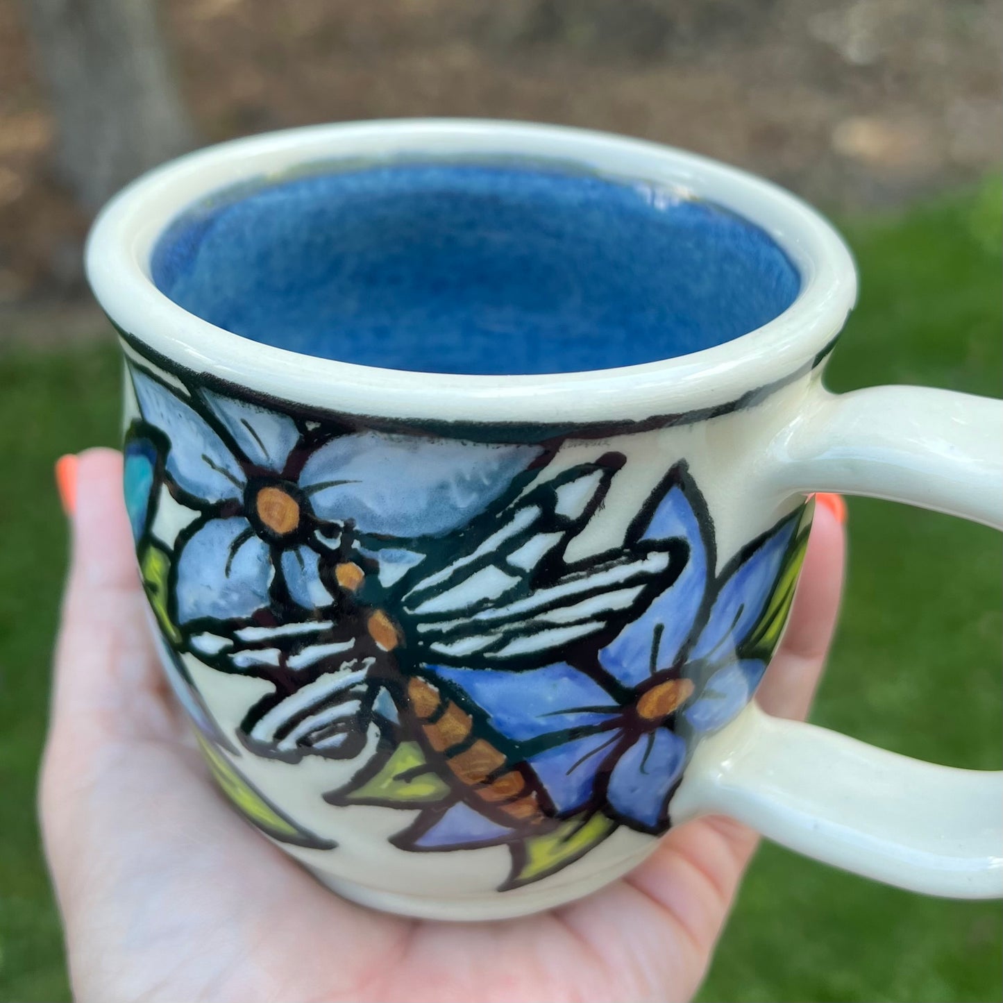 SPECIAL ORDER (Gigi): Coffee $ Dragonfly Ceramic Mug