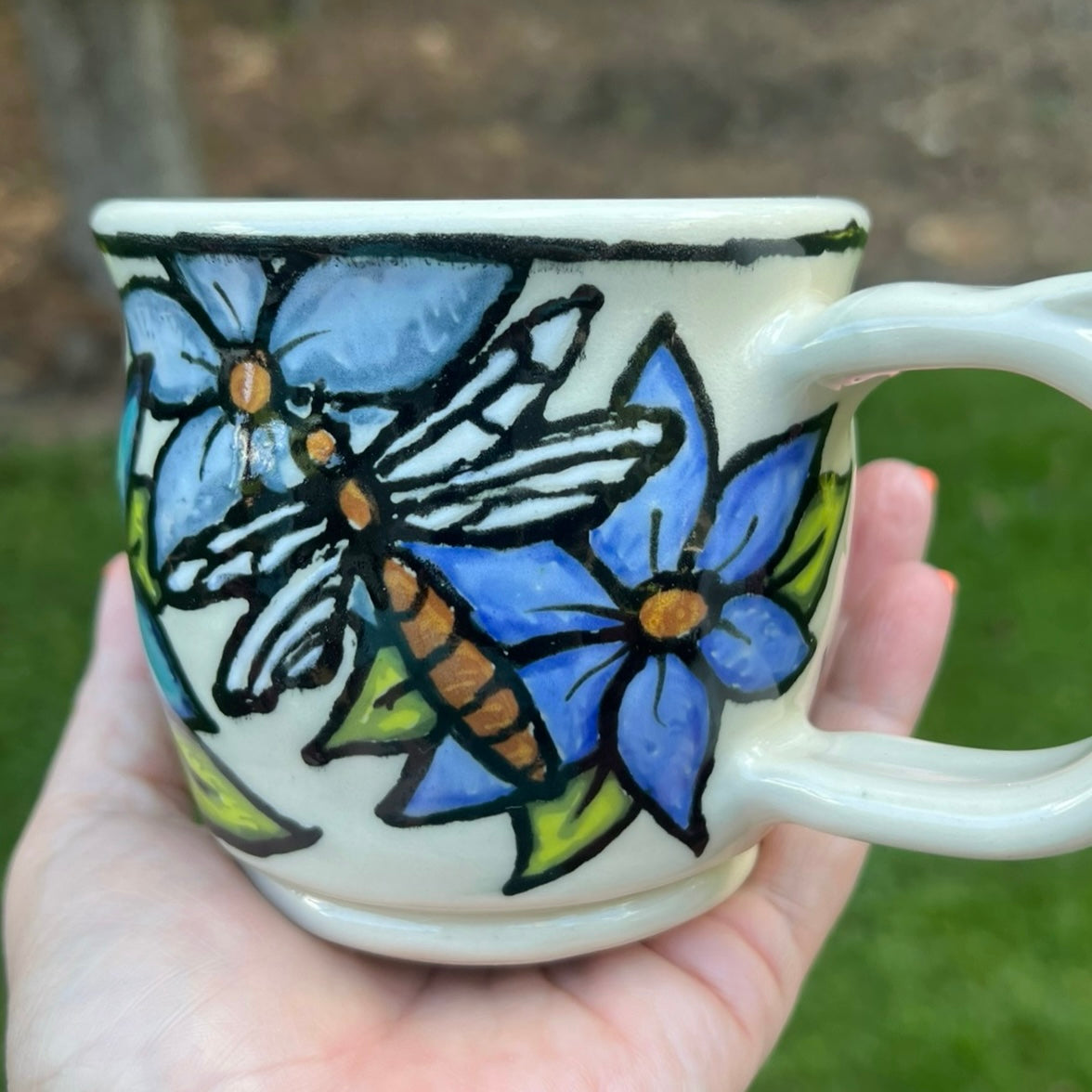 SPECIAL ORDER (Gigi): Coffee $ Dragonfly Ceramic Mug