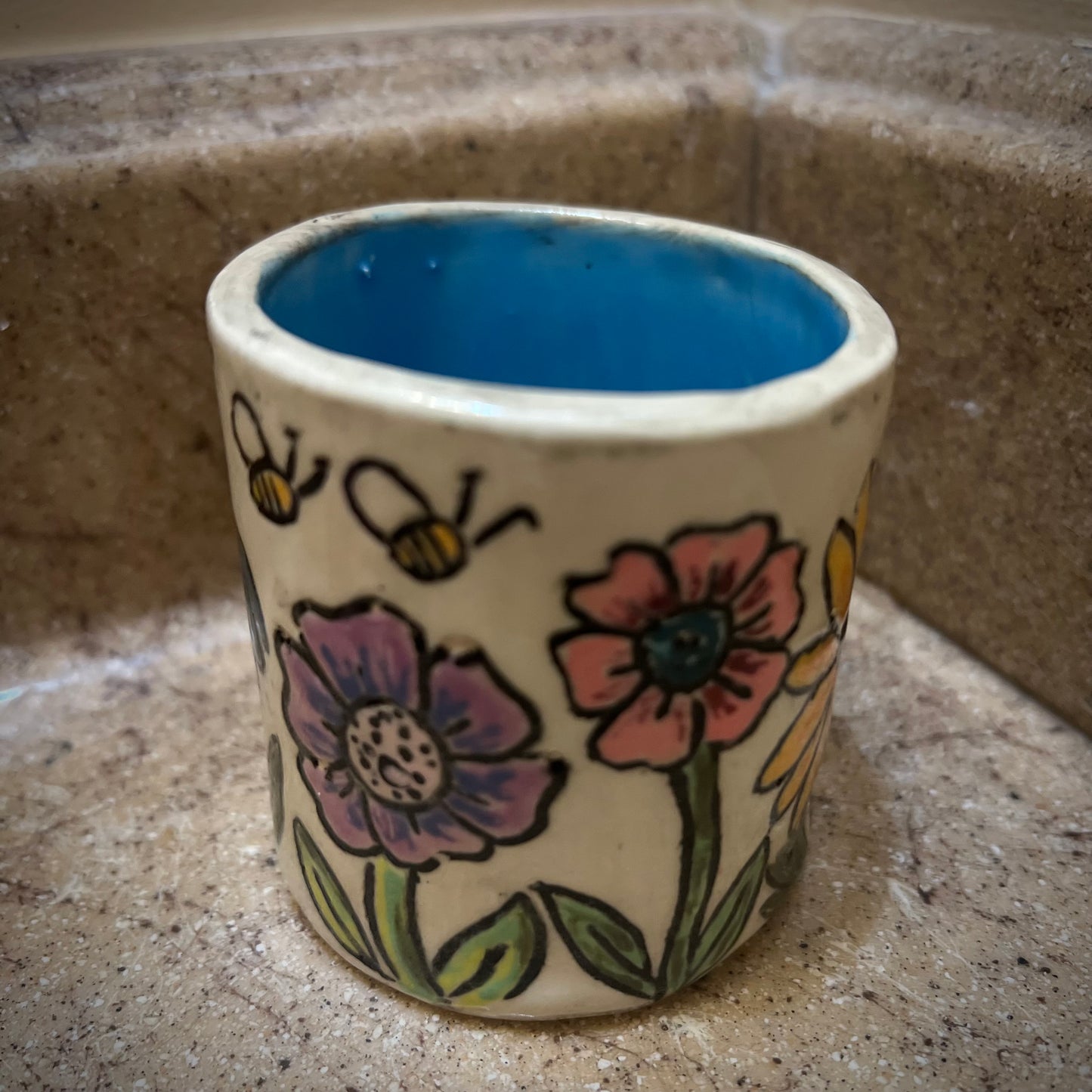 Wildflower Ceramic Tumbler