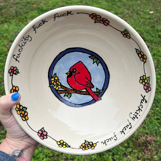 Cardinal F*$&ity Salad Bowl - FOR TEDDI