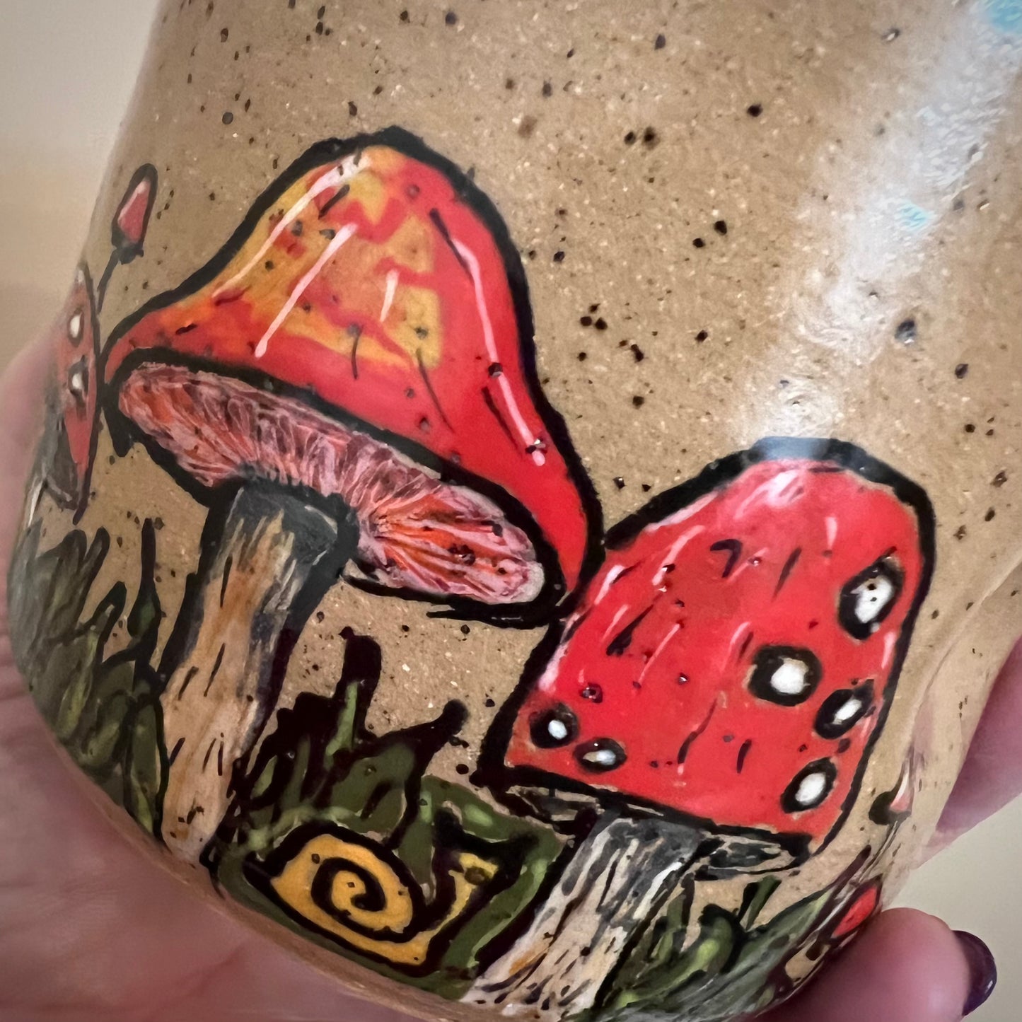 SPECIAL ORDER: Mushroom & Dog Mugs (Leslie M)
