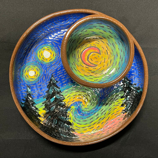 Starry Starry Chip & Dip Bowl