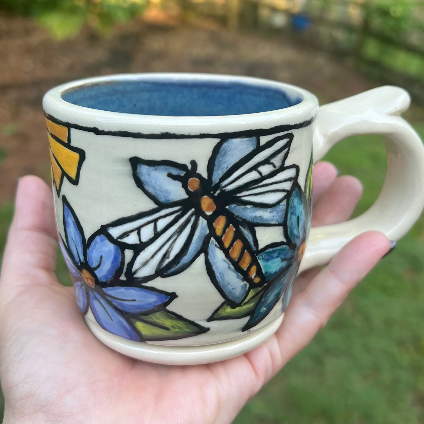 SPECIAL ORDER (Lori): Coffee & Dragonfly Ceramic Mug