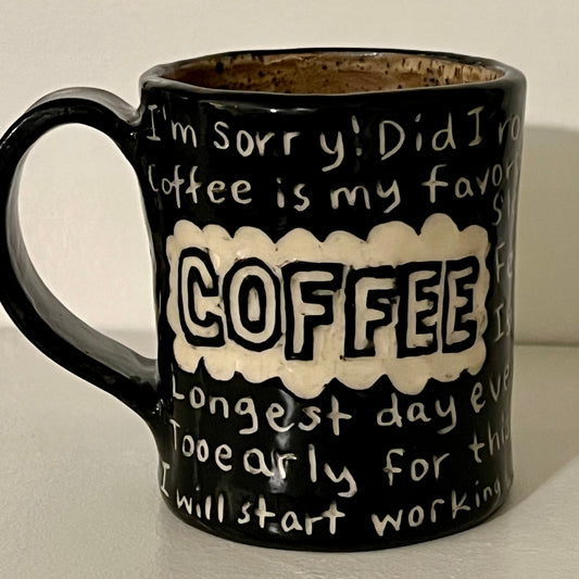 Black & White Coffee Ceramic Mug