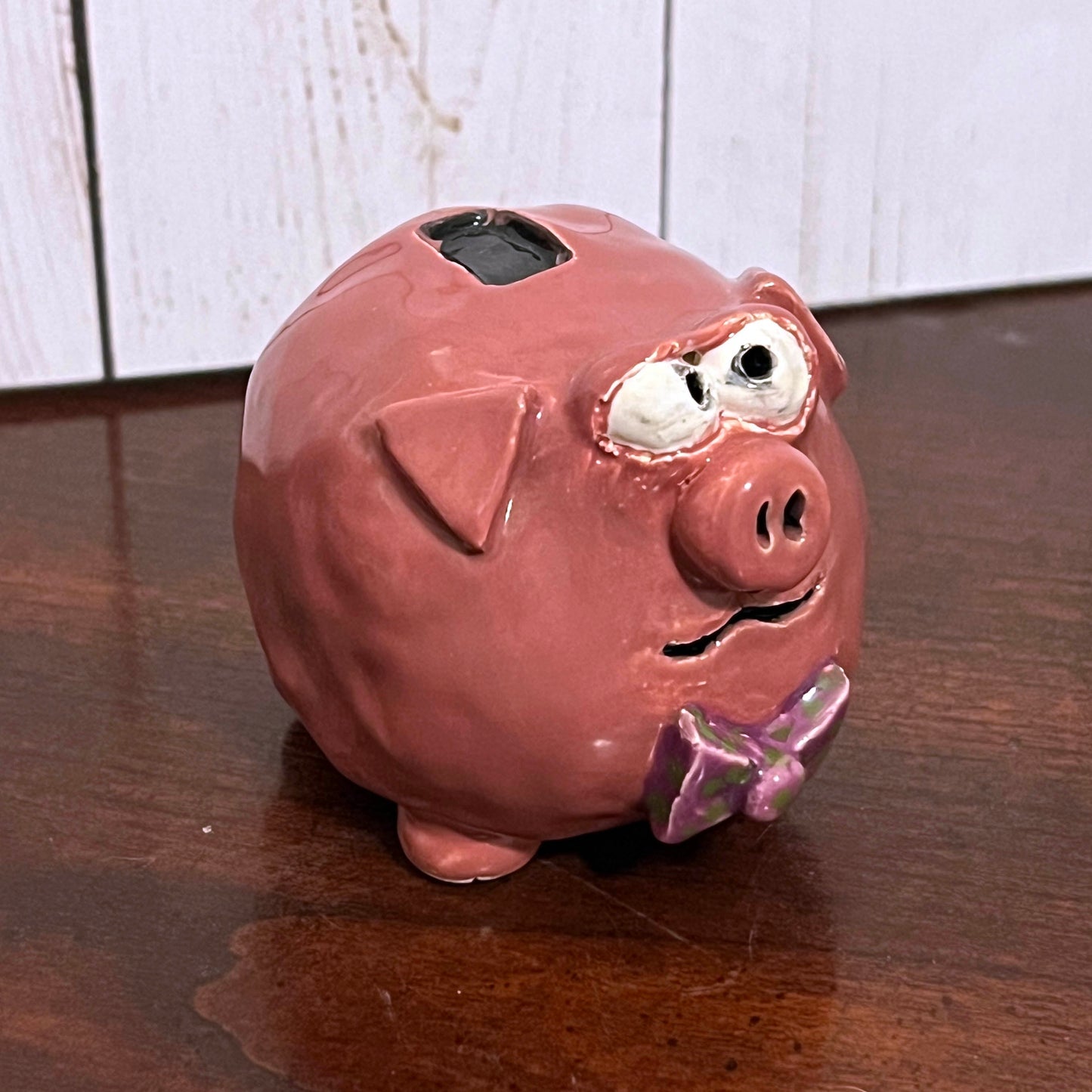 Pedro the Piggy Bank Pig Ceramic Plant Friend