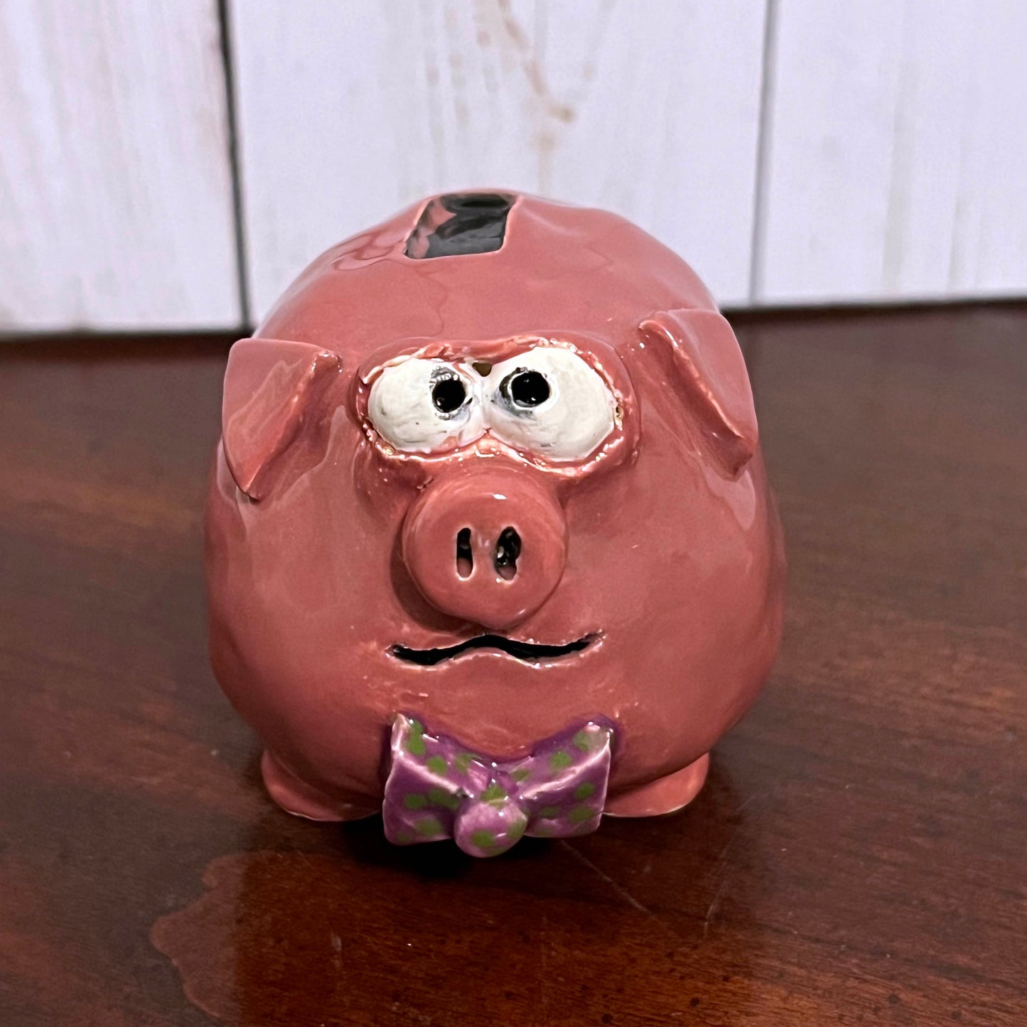Pedro the Piggy Bank Pig Ceramic Plant Friend